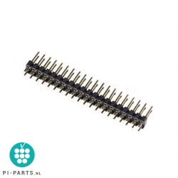 GPIO dual male headers 40-pin (2 x 20)