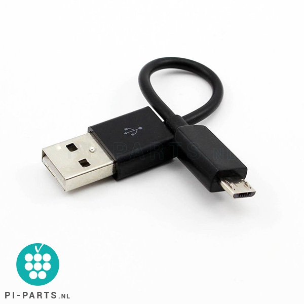 Micro USB kabel - kort snoertje