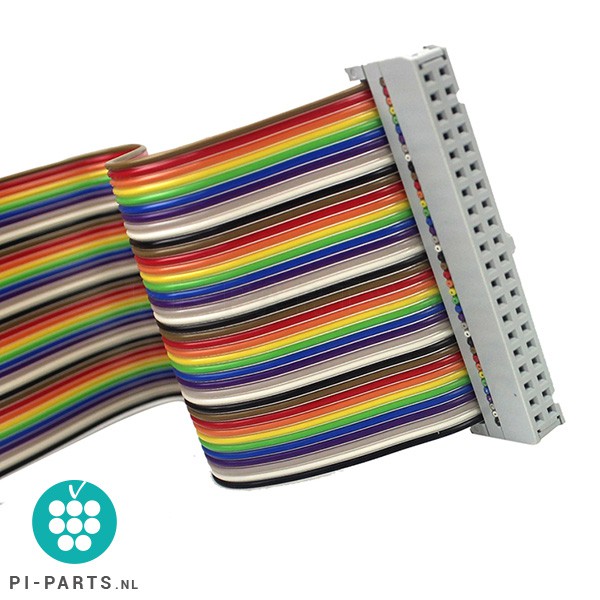 GPIO kabel (regenboog) | 40 pins | 20cm