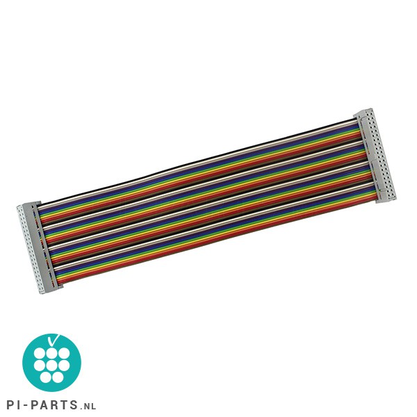 GPIO kabel (regenboog) | 40 pins | 20cm