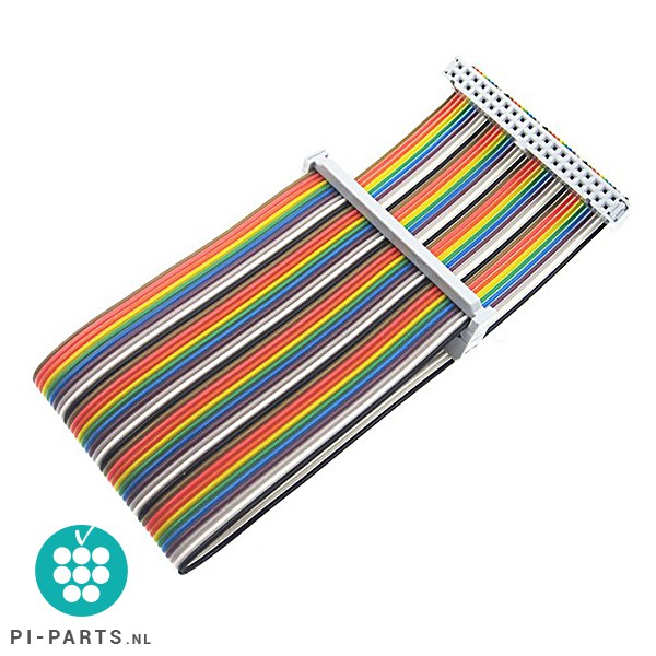 GPIO kabel (regenboog) | 40 pins | 20cm