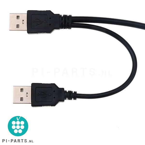 SATA naar 2 x USB adapter | 40cm kabel