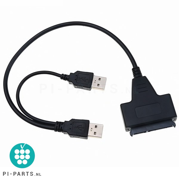 SATA naar 2 x USB adapter | 40cm kabel