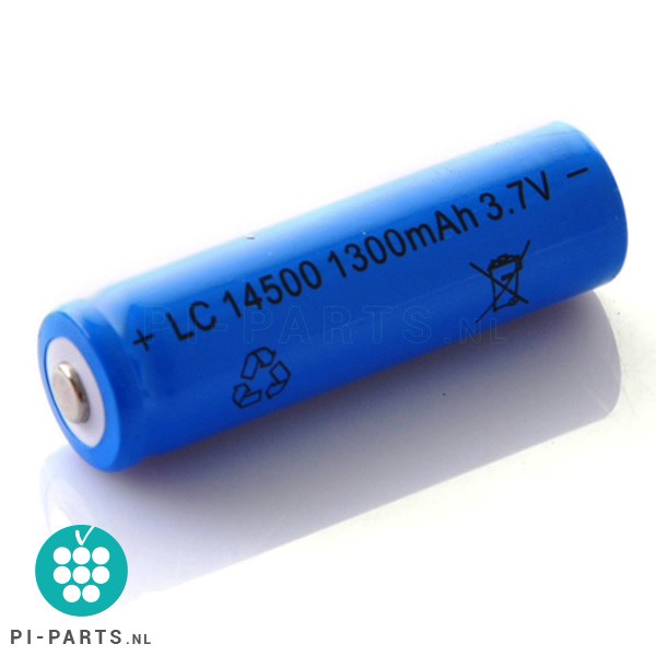 14500 Li-ion batterij batterij (1300 mAh) t.b.v. Waveshare Li-ion batterij HAT