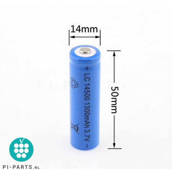 14500 Li-ion batterij batterij (1300 mAh) t.b.v. Waveshare Li-ion batterij HAT