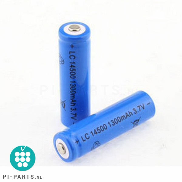 14500 Li-ion batterij batterij (1300 mAh) t.b.v. Waveshare Li-ion batterij HAT