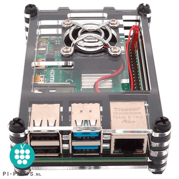 Behuizing ‘StackCase’ met ventilator voor Raspberry Pi 4B