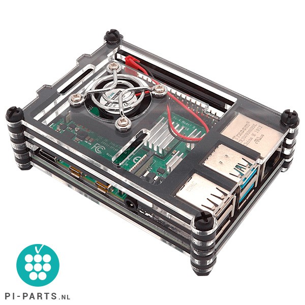 Behuizing ‘StackCase’ met ventilator voor Raspberry Pi 4B